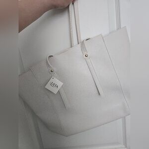 Elegant White Tote Bag